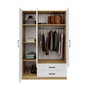 Hanah Home Armario Yaman 1600-209 Nogal y Blanco